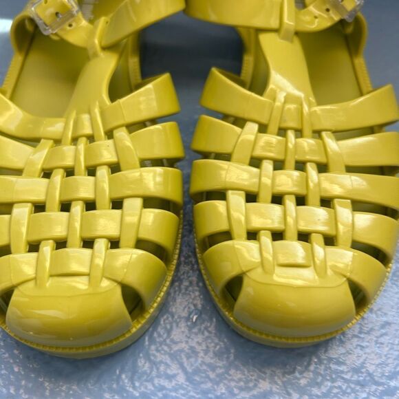 MINI MELISSA Vegan Possession Jelly Pea Green Kids sandals, size 3, NWOT - Picture 4 of 9